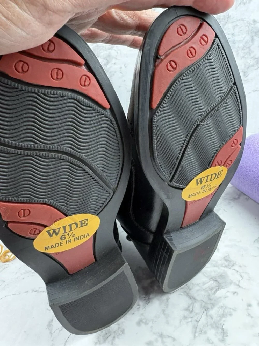 *NWOB EquiStar Equestrian Field Boots Size 6.5 Wide Black Paddock Jodphur Sports